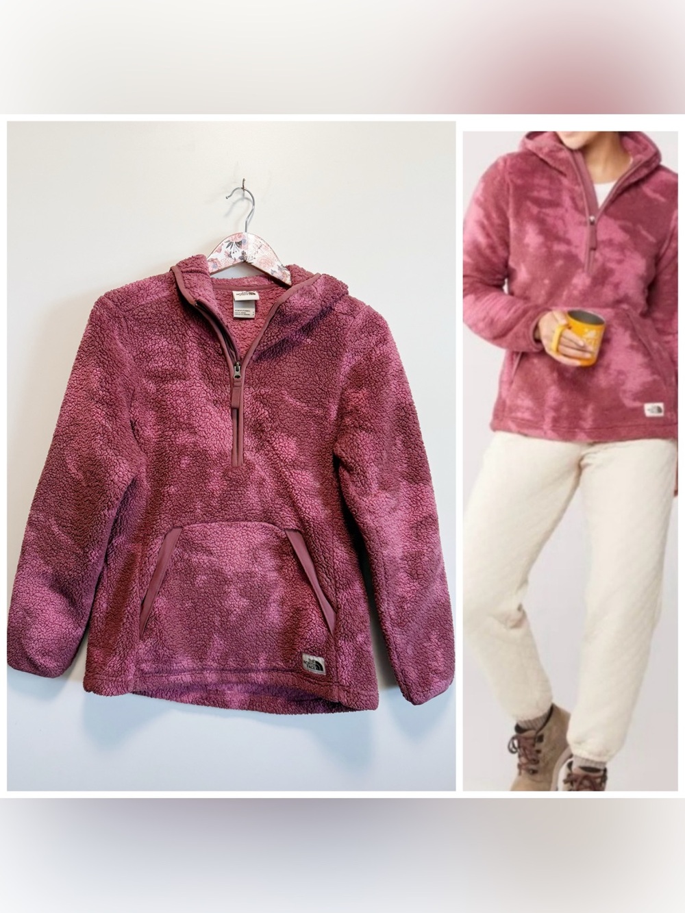 THE NORTH FACE Campshire Pullover Hoodie 2.0 Fleece Pink Women's Small